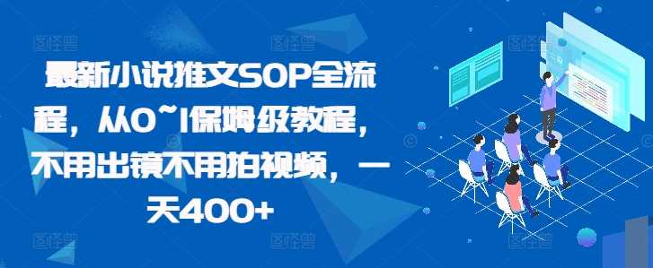 最新小说推文SOP全流程，从0~1保姆级教程，不用出镜不用拍视频，一天400+ - 来及网络