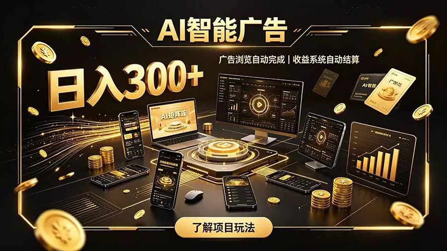 自研 AI 系统｜轻资产起步｜长期稳定收益｜宝妈 上班族轻轻松松日入300+ - 来及网络