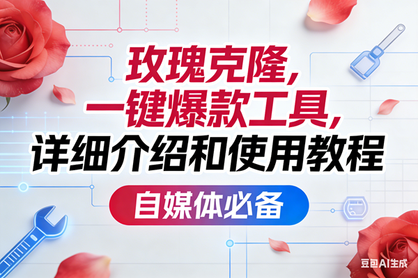 （17475期）玫瑰克隆，一键爆款工具详细介绍和使用教程，自媒体必备 - 来及网络