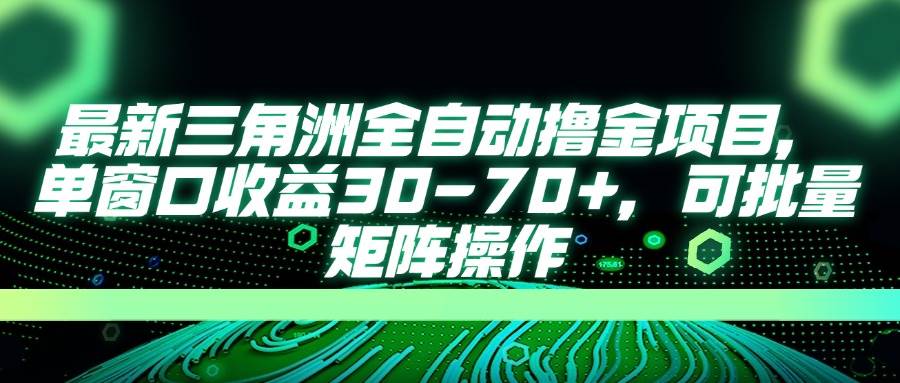 （14191期）最新三角洲全自动撸金项目，单窗口收益30-70+，可批量矩阵操作 - 来及网络