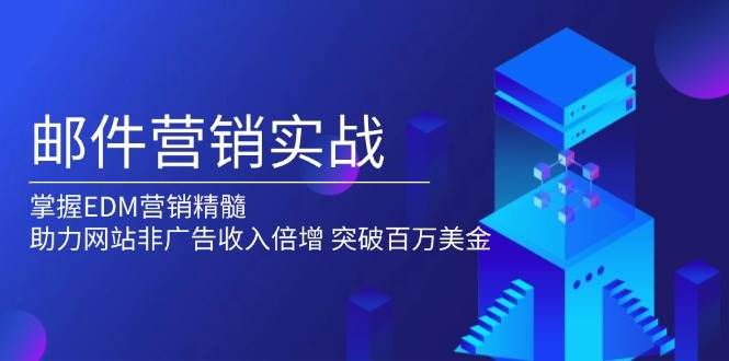 （13954期）邮件营销实战，掌握EDM营销精髓，助力网站非广告收入倍增，突破百万美金 - 来及网络