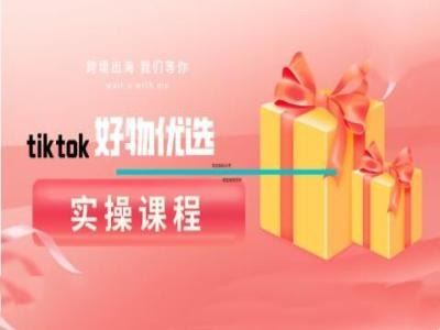 tiktok好物优选实操课程，好物分享操作技巧 - 来及网络