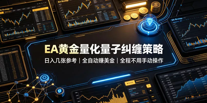 EA黄金量化量子纠缠策略，日入几张，全自动賺美金，全程不用手动操作！【揭秘】 - 来及网络