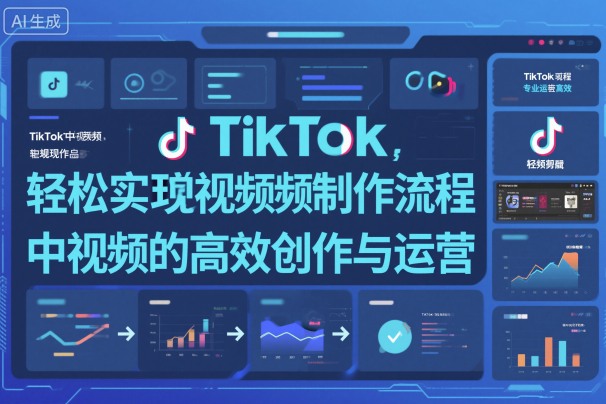TikTok中视频制做流程，轻松实现Tk中视频的高效创作与运营 - 来及网络