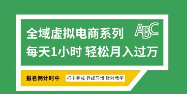 全域虚拟电商变现系列，通过平台出售虚拟电商产品从而获利 - 来及网络