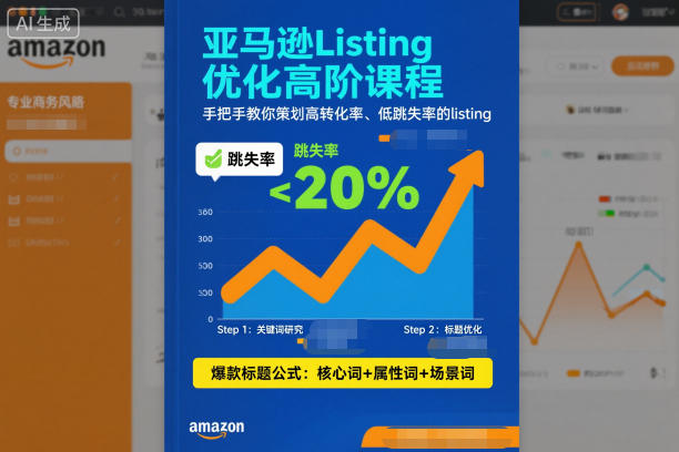 亚马逊Listing优化高阶课程，手把手教你策划高转化率、低跳失率的listing - 来及网络