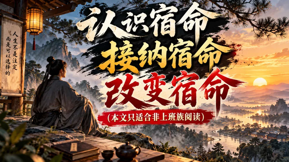 某公众号付费文章：认识宿命，接纳宿命，改变宿命(本文只适合非上班族阅读) - 来及网络