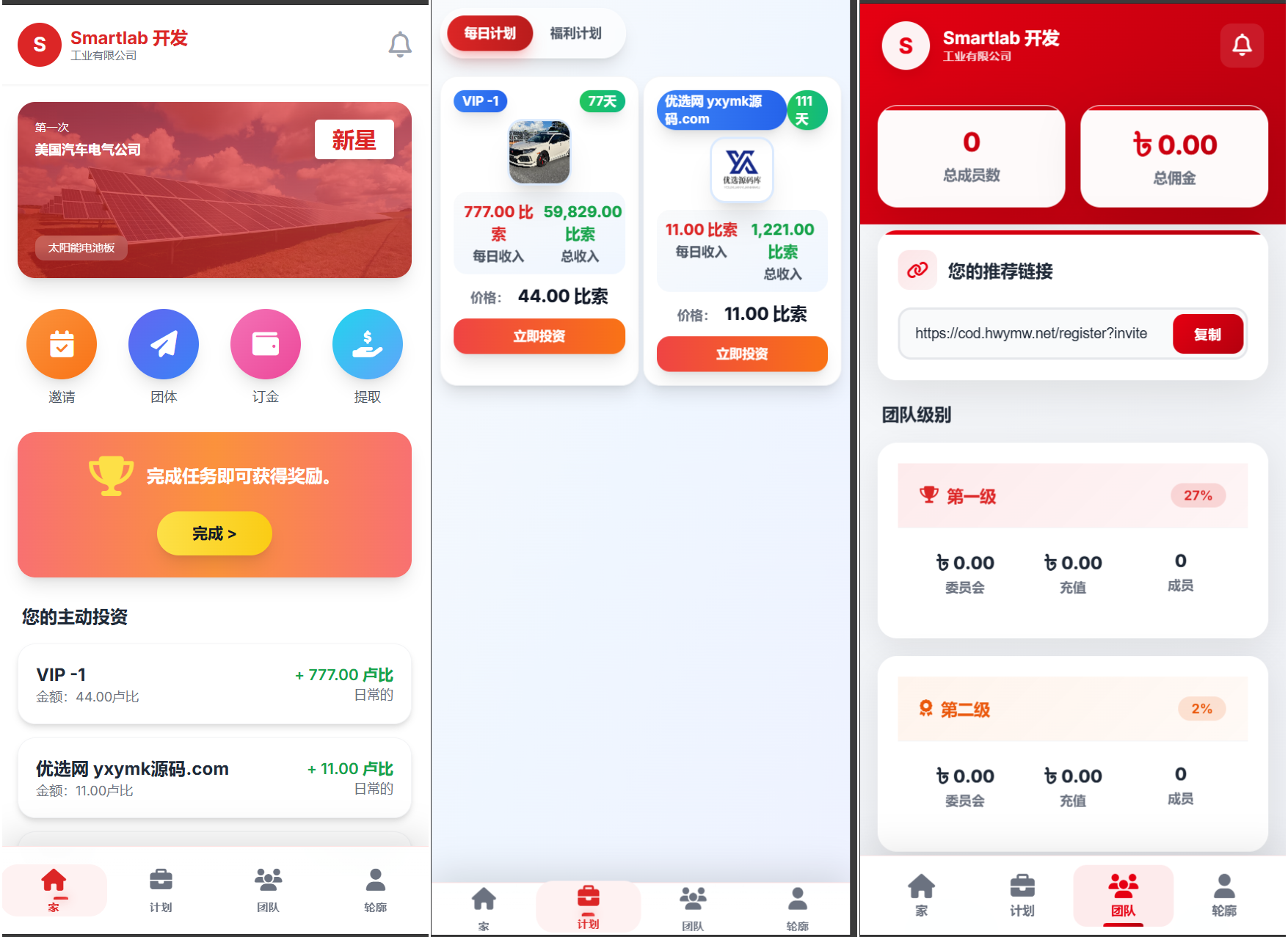 海外汽车电气投资理财源码/三级分销/可自定义产品 - 来及网络