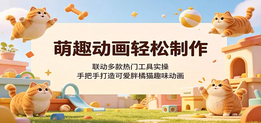 萌趣动画轻松制作，联动多款热门工具实操，手把手打造可爱胖橘猫趣味动画 - 来及网络