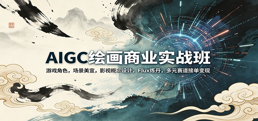 AIGC绘画商业实战班：游戏角色，场景美宣，影视概念设计，Flux炼丹，多元赛道接单变现 - 来及网络