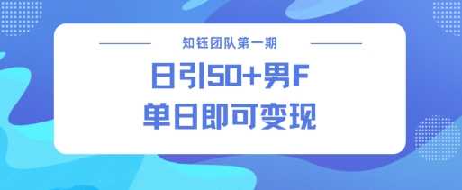 男粉引流新方法不违规，当日即可变现 - 来及网络