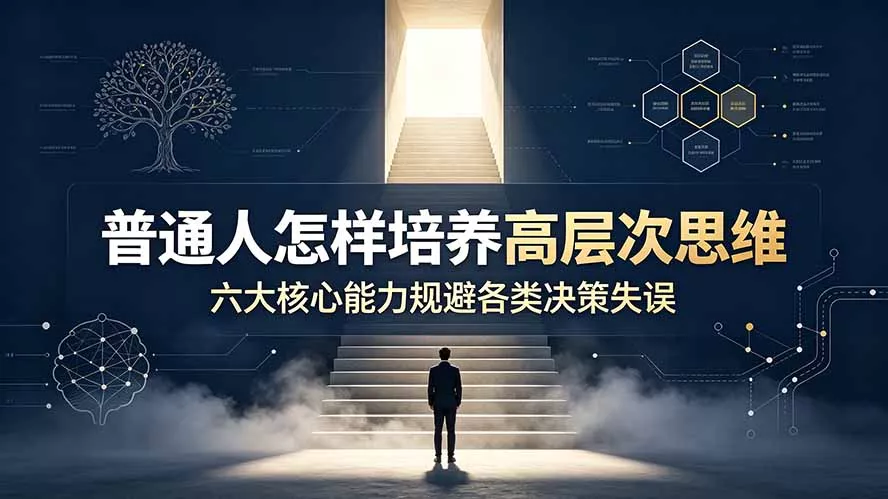 付费文章：普通人怎样培养高层次思维，六大核心能力规避各类决策失误 - 来及网络