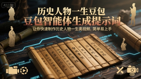 历史人物一生豆包智能体生成提示词，让你快速制作历史人物一生类视频，简单易上手 - 来及网络