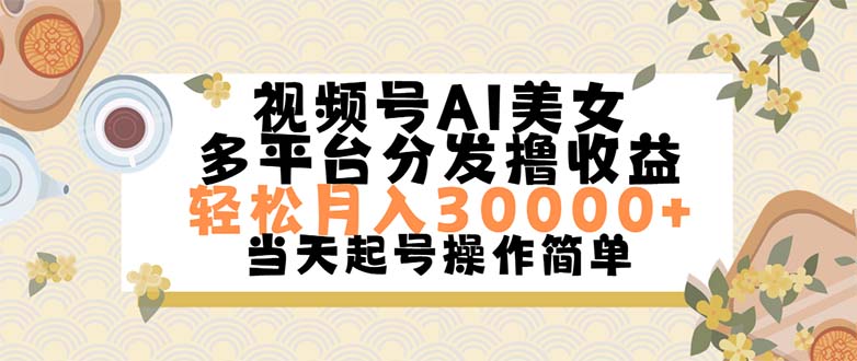 （11684期）视频号AI美女，轻松月入30000+,操作简单轻松上手 - 来及网络