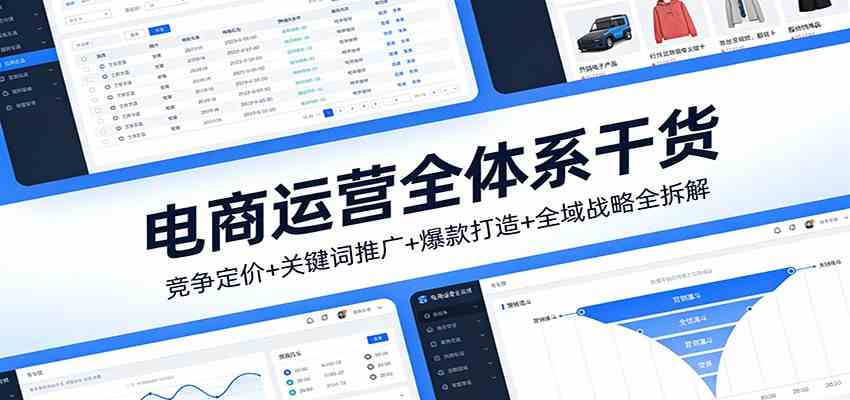 电商运营全体系干货，竞争定价+关键词推广+爆款打造+全域战略全拆解 - 来及网络