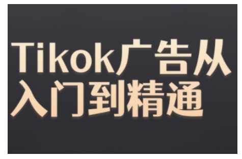 Tiktok Ads实操教程，Tiktok广告从入门到精通 - 来及网络