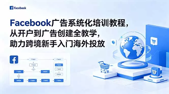 Facebook广告系统化培训教程，从开户到广告创建全教学，助力跨境新手入门海外投放 - 来及网络