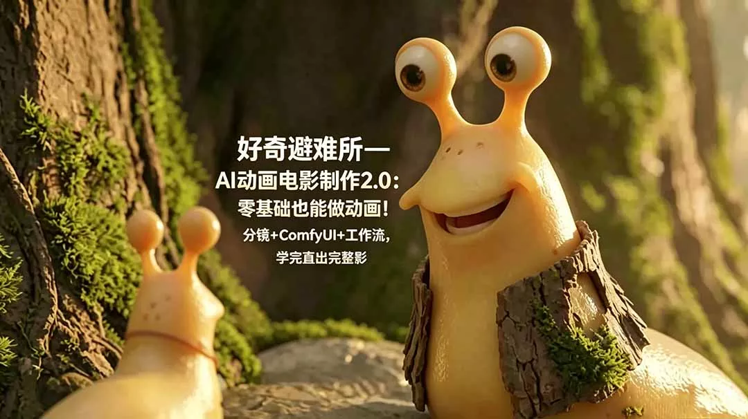 好奇避难所—AI动画电影制作2.0：零基础也能做动画！分镜+ComfyUI+工作流，学完直出完整影片 - 来及网络
