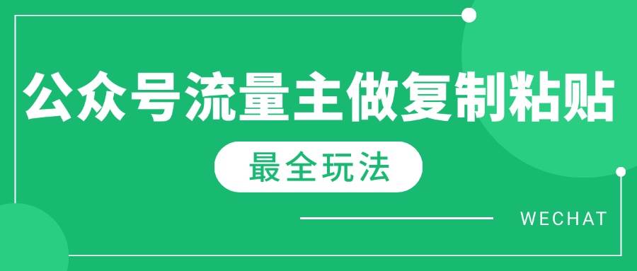 （14333期）最新完整Ai流量主爆文玩法，每天只要5分钟做复制粘贴，每月轻松10000+ - 来及网络