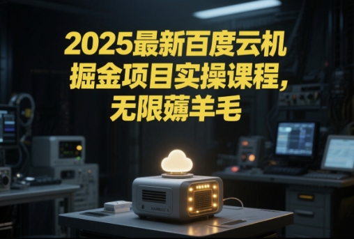 2025最新百度云机掘金项目实操课程单窗口保底5-10元月收益单窗口150+【揭秘】 - 来及网络