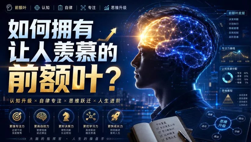付费文：如何拥有让人羡慕的前额叶？ - 来及网络