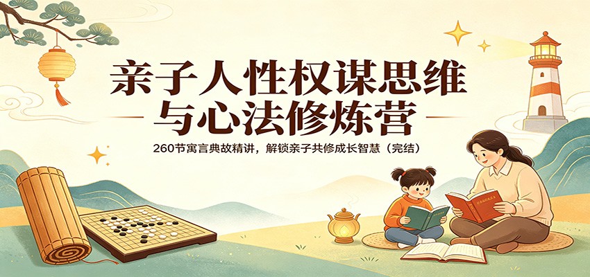亲子人性权谋思维与心法修炼营：260节寓言典故精讲，解锁亲子共修成长智慧(完结) - 来及网络