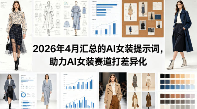 2026年4月汇总的AI女装提示词，助力AI女装赛道打差异化 - 来及网络
