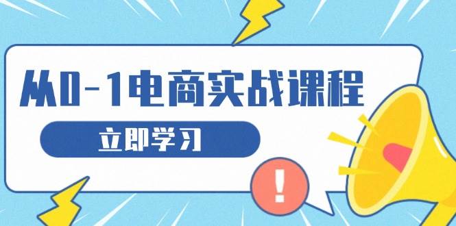 （13594期）从零做电商实战课程，教你如何获取访客、选品布局，搭建基础运营团队 - 来及网络