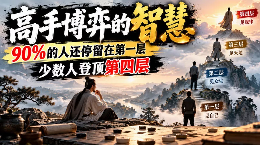 付费文章：高手博弈的智慧，90%的人还停留在第一层，少数人登顶第四层 - 来及网络