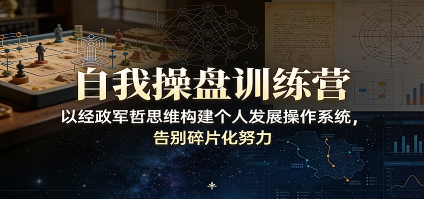 自我操盘训练营：以经政军哲思维构建个人发展操作系统，告别碎片化努力 - 来及网络