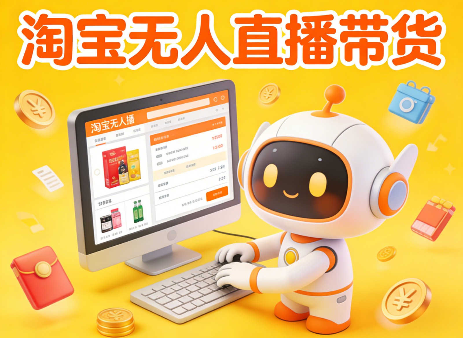 淘宝无人直播带货，24小时自动卖货，月佣金1W+，不违规不封号，不用露脸 - 来及网络