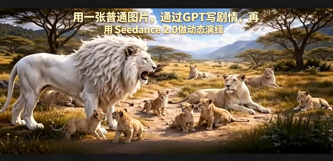 用一张普通图片，通过GPT写剧情，再用Seedance 2.0做动态演绎，居然能生成迪士尼风格搞笑动画 - 来及网络