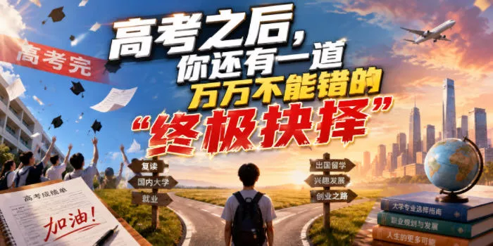 付费文章：高考之后，你还有一道万万不能错的“终极抉择” - 来及网络