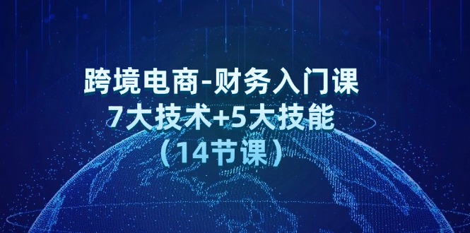 （12047期）跨境电商-财务入门课：7大技术+5大技能（14节课） - 来及网络