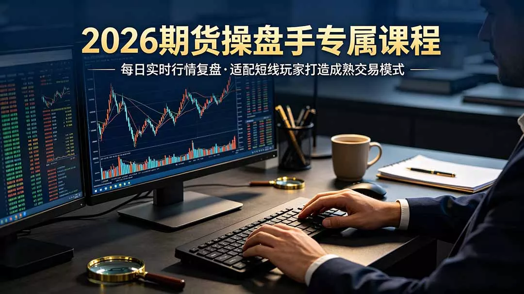 2026期货操盘手专属课程-更新7月11，每日实时行情复盘，适配短线玩家打造成熟交易模式 - 来及网络