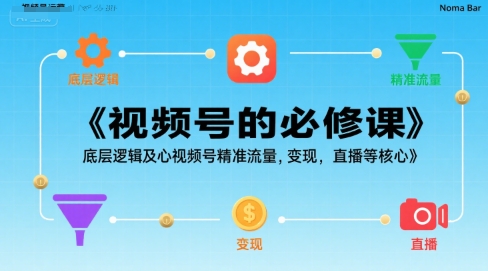 视频号的必修课，视频号的底层逻辑及核心视频号精准流量，变现，直播等核心 - 来及网络