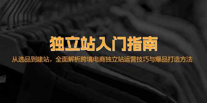 独立站入门指南：从选品到建站，全面解析跨境电商独立站运营技巧与爆品打造方法 - 来及网络