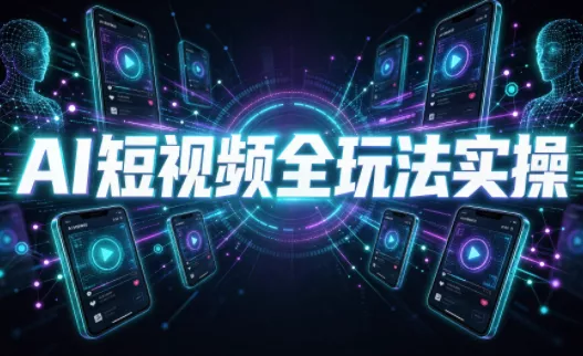 AI短视频全玩法实操(剪辑+带货+数字人+漫剧+短剧) - 来及网络