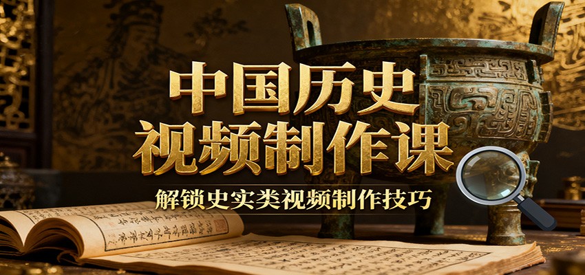 中国历史视频制作课：疆域地图集+参考文案+练习素材，解锁史实类视频制作技巧 - 来及网络