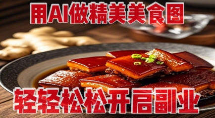 用AI做精美美食图，无需专业设备拍摄，轻轻松松开启副业 - 来及网络