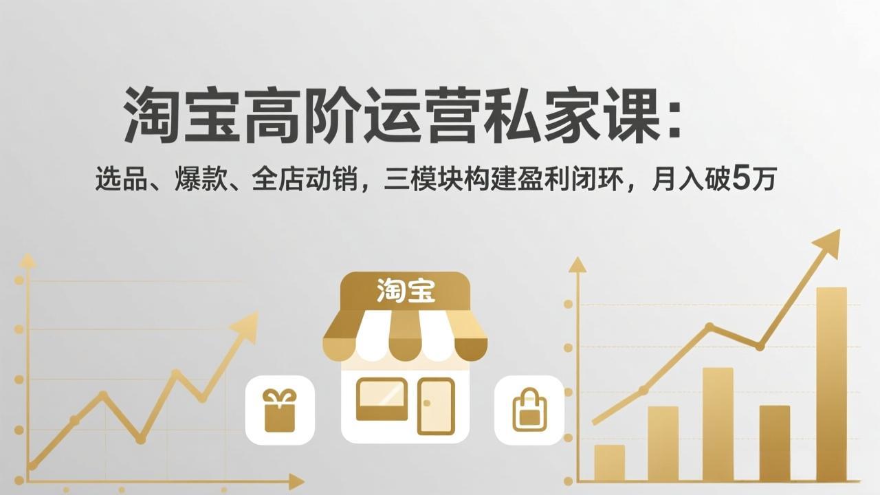 淘宝高阶运营私家课(更新26年4月 - 来及网络