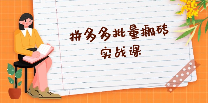 （13265期）拼多多批量搬砖实战课，全自动剪辑发布，黑科技新技术与爆款选品策略 - 来及网络