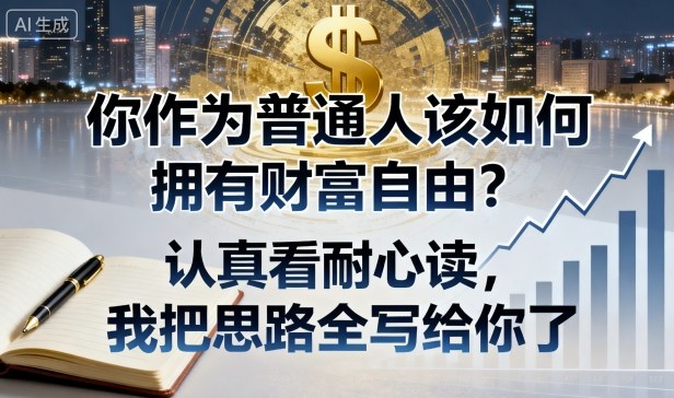 付费文章：你作为普通人该如何拥有财富自由？认真看耐心读，我把思路全写给你了 - 来及网络