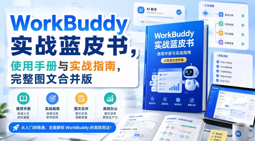 WorkBuddy实战蓝皮书，使用手册与实战指南，完整图文合并版 - 来及网络