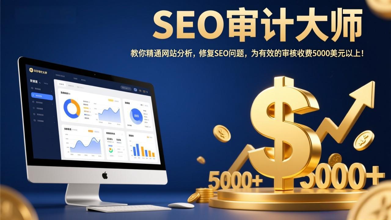 SEO审计大师：教你精通网站分析，修复SEO问题，为有效的审核收费5000美元以上！ - 来及网络
