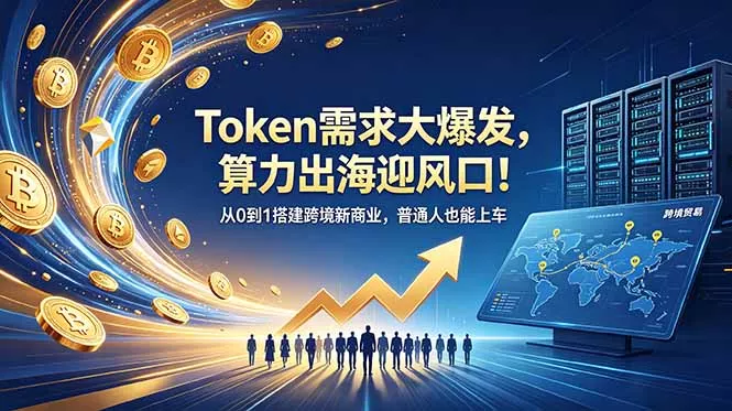 Token需求大爆发，算力出海迎风口！从0到1搭建跨境新商业，普通人也能上车 - 来及网络