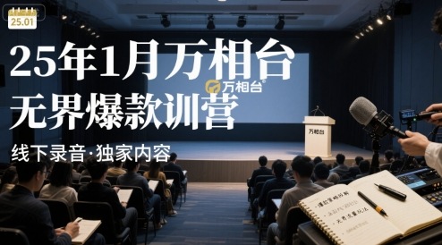 25年1月万相台无界爆款特训营线下录音 - 来及网络