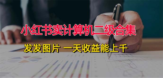 （12228期）小红书卖计算机二级合集，发发图片 一天收益能上千 - 来及网络