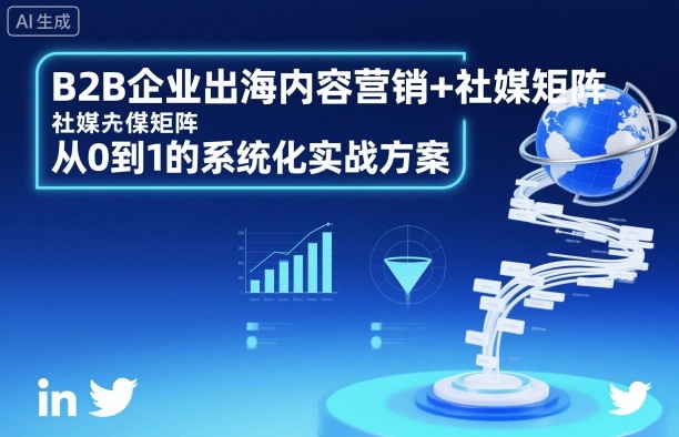 B2B企业出海内容营销+社媒矩阵，从0到1的系统化实战方案 - 来及网络