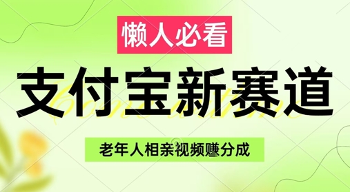 支付宝新赛道，利用老年人相亲视频，挣分成收益，轻松月入过W，操作简单 - 来及网络
